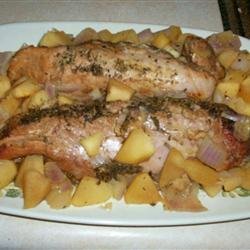 Herbed Pork and Apples recipe