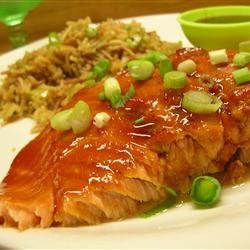 Pepper-Honey Cedar Plank Salmon recipe