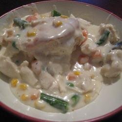 Creamed Chicken for Biscuits recipe