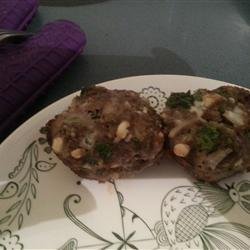 Blue Cheese, Spinach Meat Loaf Muffins recipe