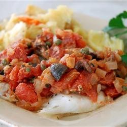 Flounder Mediterranean recipe