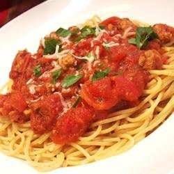 Spaghetti Italian recipe