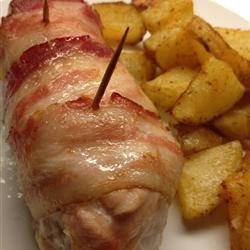 Gorgonzola Stuffed Chicken Breasts Wrapped in Bacon recipe
