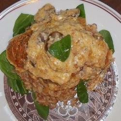 Mushroom Chicken Parmesan recipe
