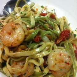 Linguine With Shrimp and Sun-Dried Tomatoes recipe