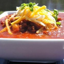 Quick Beef-&-Bacon Chili & Beans recipe