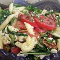 Feta, Spinach and Pecan Pasta Salad recipe