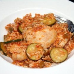 Zucchini, Chicken and Brown Rice Casserole recipe