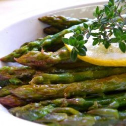 Lemony Fresh Asparagus With Thyme recipe
