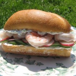 Cool-As-A-Cucumber Shrimp Sandwich recipe
