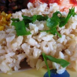 Garlicky Brown Rice recipe