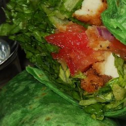 Spinach Chicken Caesar Wrap recipe