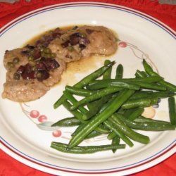 Pork Medallions With Olive Caper Sauce recipe
