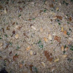 Indian-Spiced Quinoa With Raisins and Pine Nuts recipe