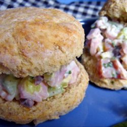 Ham Salad on Biscuits recipe