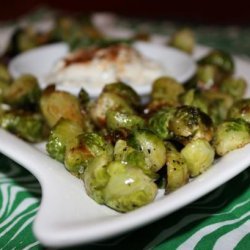 Crispy Brussels Sprouts With Garlic Aioli recipe
