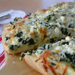 White Spinach Pizza - OAMC recipe
