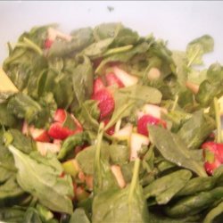 Spinach and Fruit Salsa Salad recipe