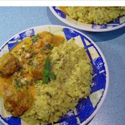 Dad's Half-way Sindhi & Half-way Yellow Rice Pulao recipe
