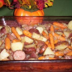 Hearty Vegetable and Sausage Bake recipe