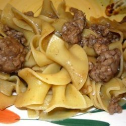 Savory Beef and Noodles recipe