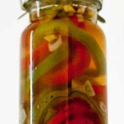 Pickled Peppers With Shallots and Thyme recipe