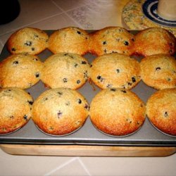 Yummy  Large  Blueberry Oat Bran Muffins recipe