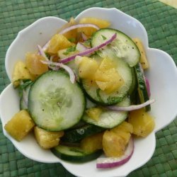 Cucumber and Pineapple Salad With Mint recipe