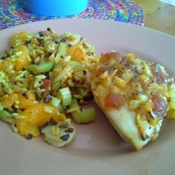 Mango Pineapple Chicken With Mandarin Rice Salad recipe