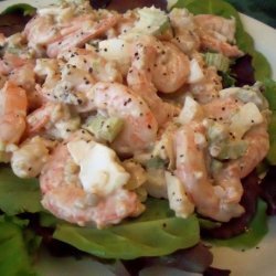 Creamy Shrimp Salad On Romaine recipe