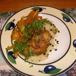 Moroccan Chicken With Pistachio Couscous recipe