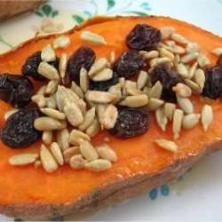 Baked Sweet Potato With Topping recipe
