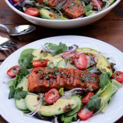 Grilled Salmon Salad recipe