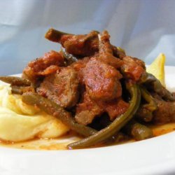 Greek Braised Lamb With Green Beans and Tomato recipe