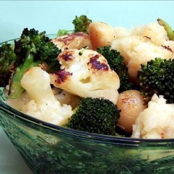 Cauliflower and Broccoli With Roasted Garlic recipe