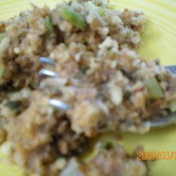 Simple Chicken Flavored Skillet Stuffing recipe