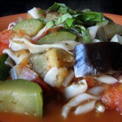 Solange's Zucchini and Eggplant Pasta recipe