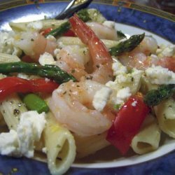 Asparagus and Shrimp Penne Pasta recipe