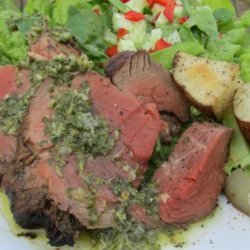Grilled Beef With Chimichurri Sauce recipe
