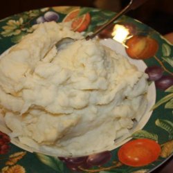 Horseradish Smashed Potatoes (Low Fat) recipe