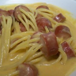 Hot Dog Spaghetti recipe