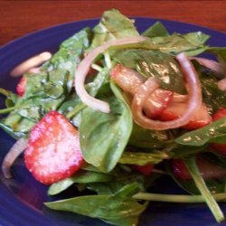 Easy Strawberry Spinach Salad recipe