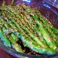 Sesame Asparagus..different and Delish! recipe
