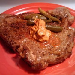 T-Bone Steaks with Garlic and Chili Butter recipe
