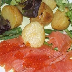 Smoked Salmon and Caviar Salad recipe