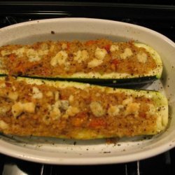 Quinoa Stuffed Zucchini Boats recipe