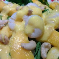 Theresa 's Spinach Salad With Lychee Mango Dressing recipe