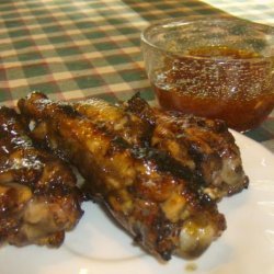 Grilled Spicy Apricot Chicken Wings recipe