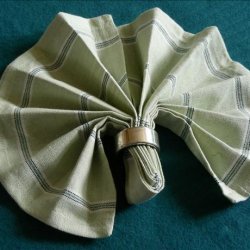 Serviette/Napkin Folding, Simple Fan Variation recipe
