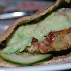 Falafel W/ Avocado Spread - Veggie Burgers W/ Guacamole recipe